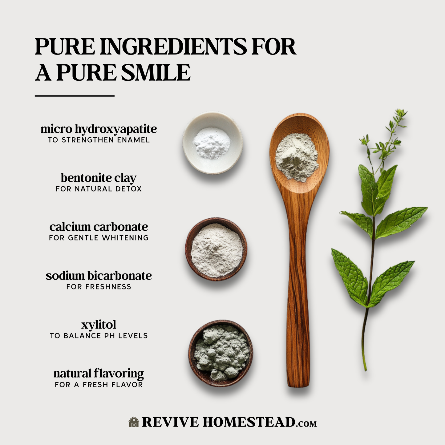 CC Mineral Tooth Powder with Natural Hydroxyapatite + Xylitol