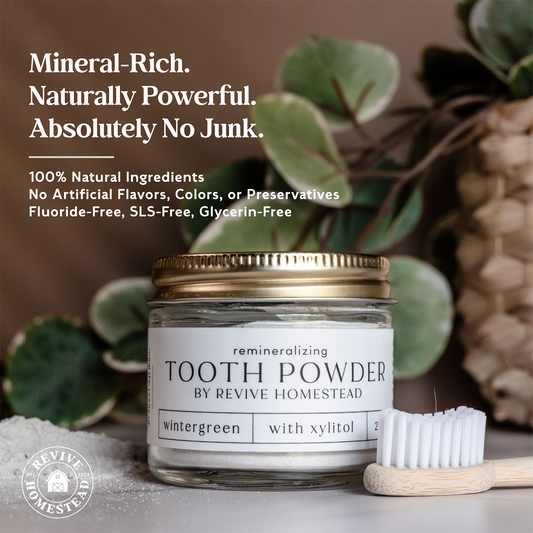 CC Mineral Tooth Powder with Natural Hydroxyapatite + Xylitol