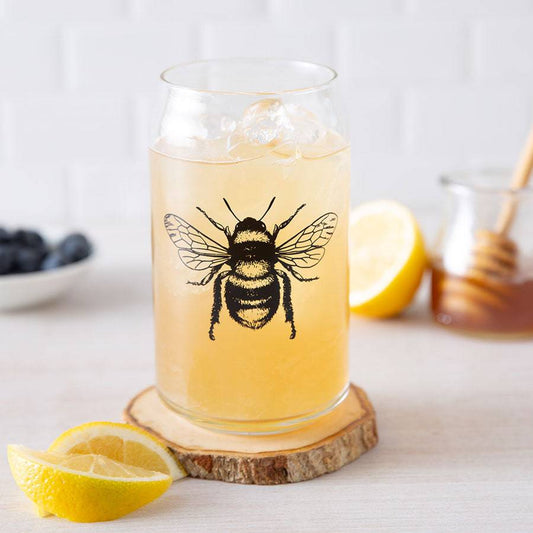 Honeybee Can Glass