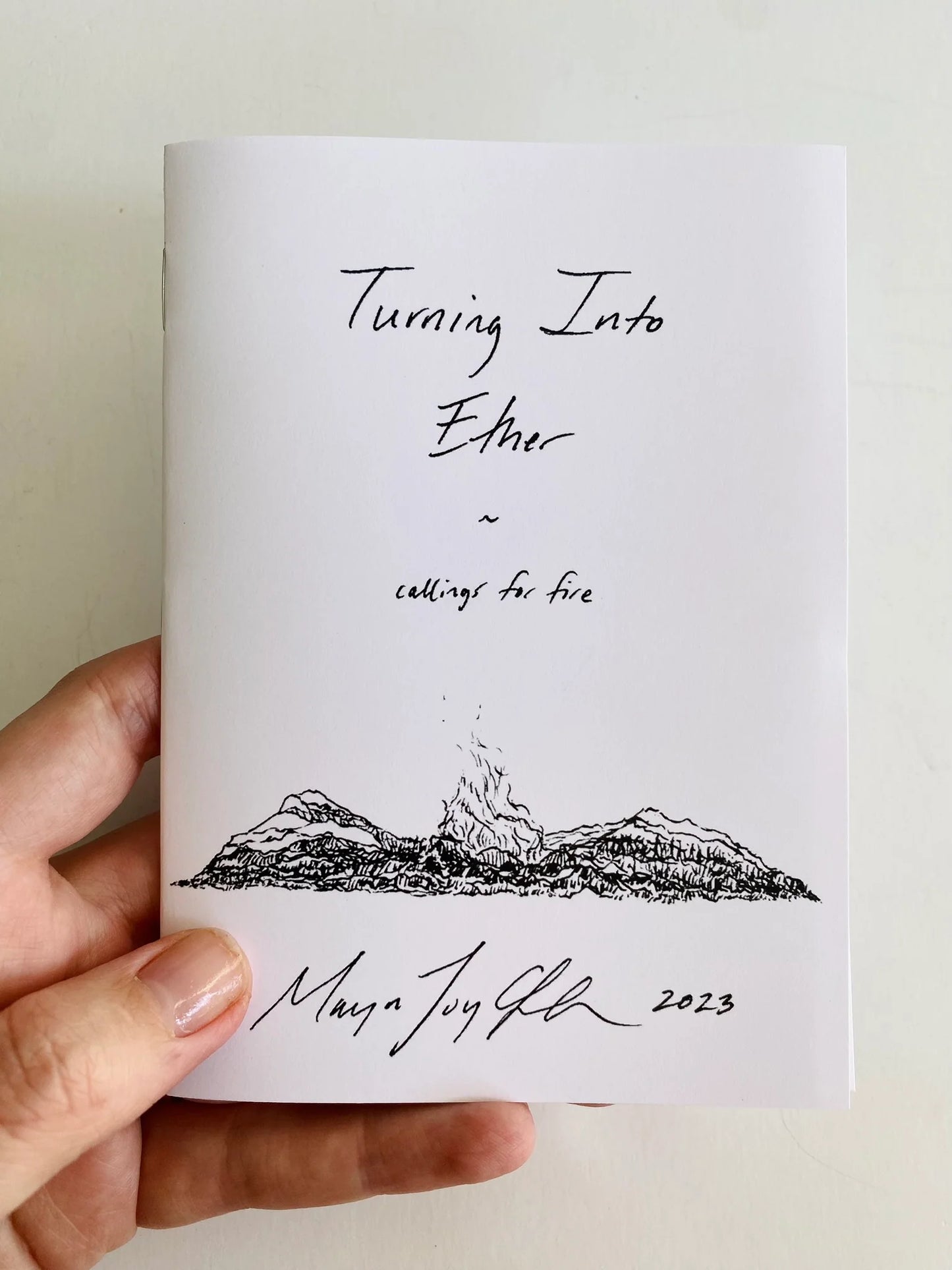 MJ Turning Into Ether ~ Poem Zine
