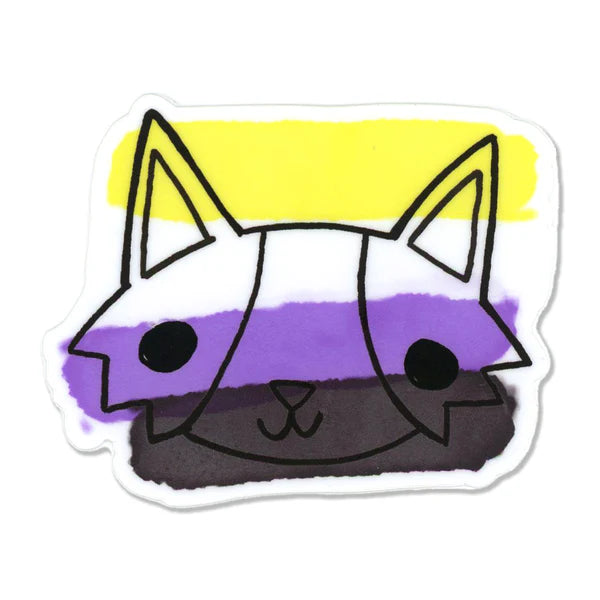 CA Rainbow Cat Stickers