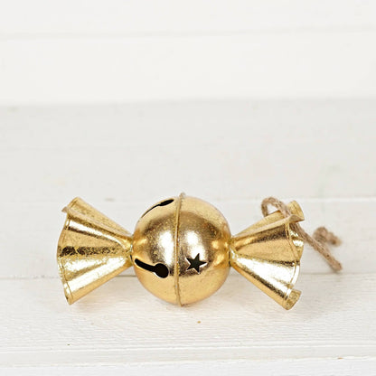 CC Dazzling Gold Metal 3D Holiday Candy Ornament-6.5Lx3