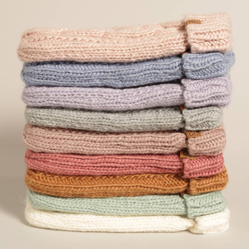 CC Winter Gloves Cable Knit Mittens with Fleece Lined