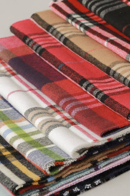 CC Giant Check Cashmere Feel Muffler Scarf