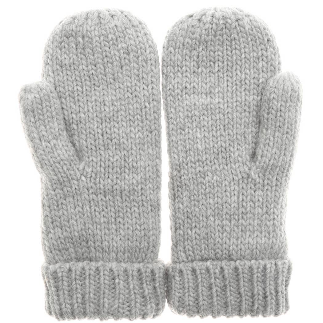 CC Winter Gloves Cable Knit Mittens with Fleece Lined
