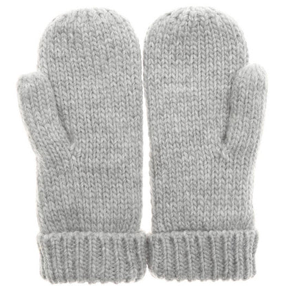 CC Winter Gloves Cable Knit Mittens with Fleece Lined