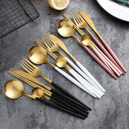CC 16-pc Stainless Steel Cutlery Set | Flatware | Silverware