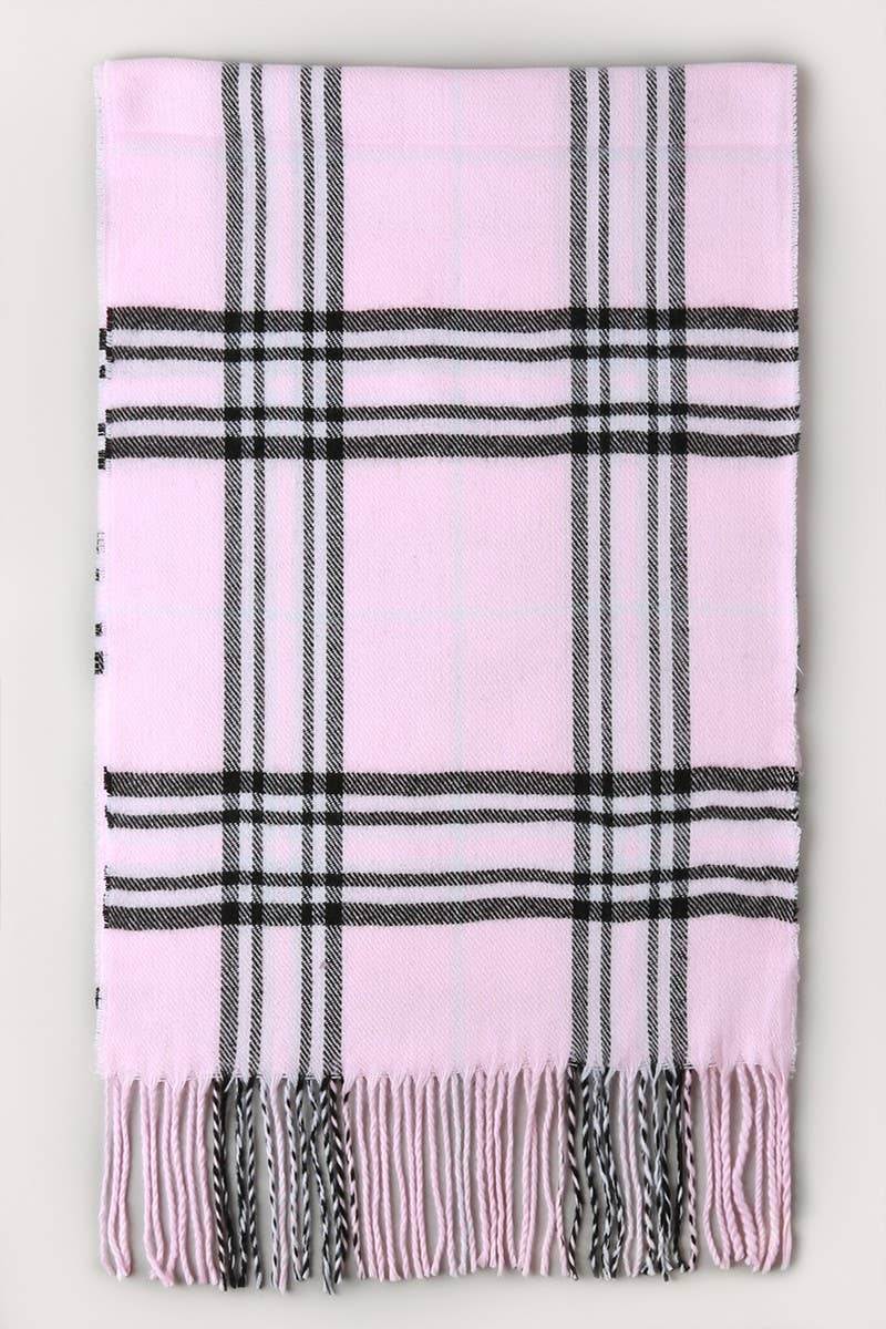 CC Giant Check Cashmere Feel Muffler Scarf