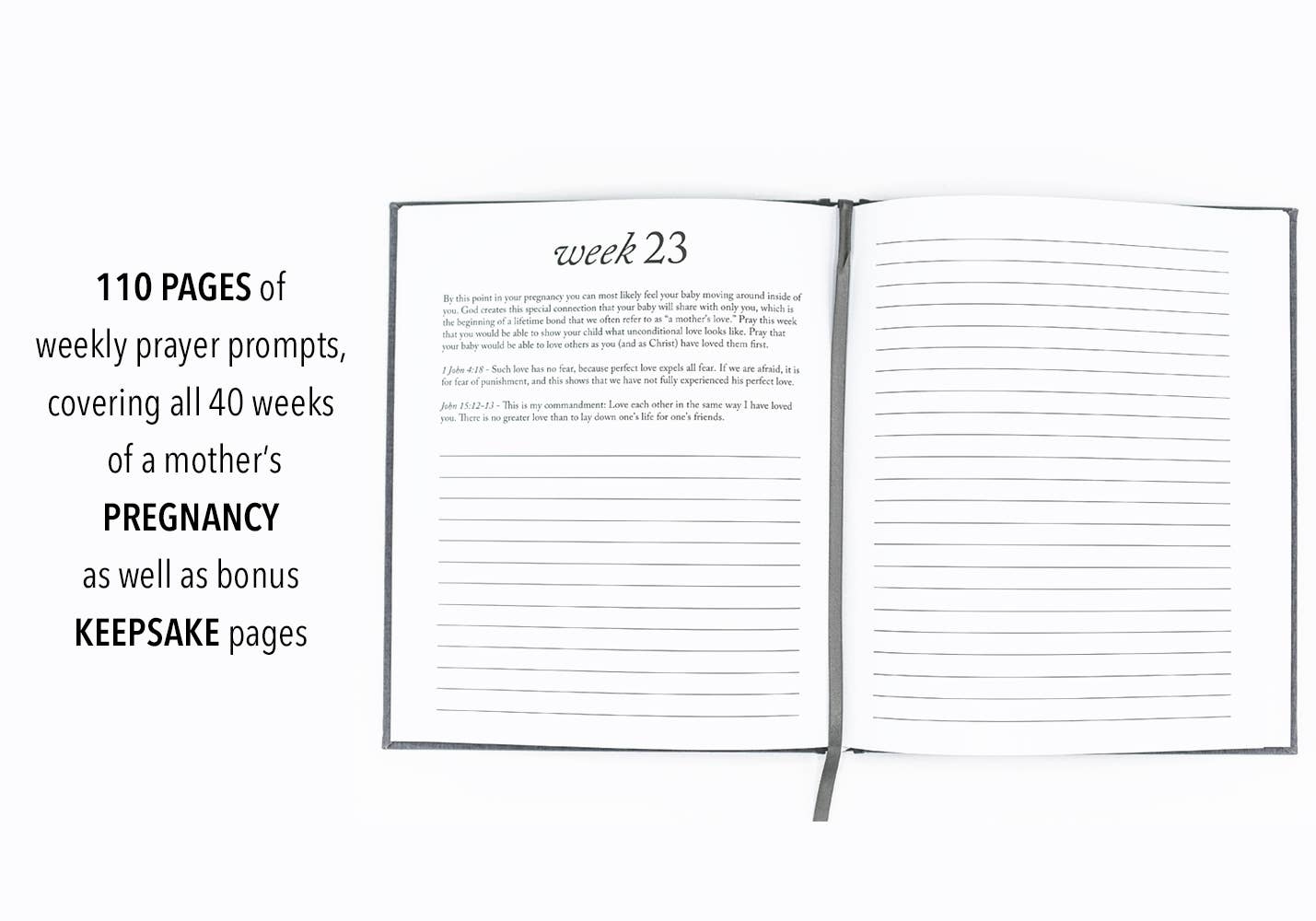 CC Dear Baby: A Pregnancy Prayer Journal & Memory Book for Moms