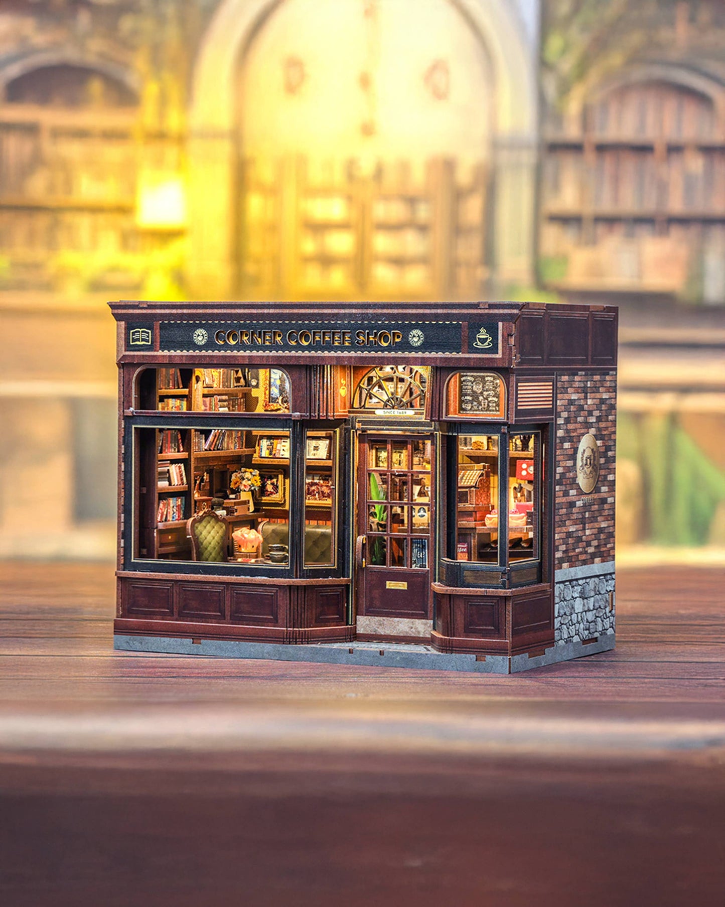 CC DIY Book Nook Kit: Corner Coffee Shop