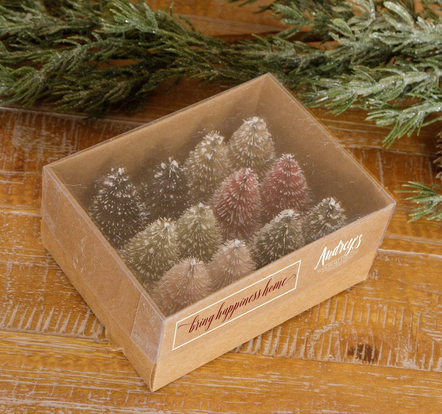 CC Box of Mini Bottle Brush Trees (SET)