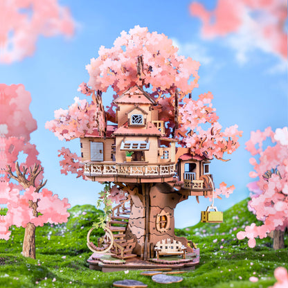 CC DIY Wooden Puzzle: Sakura Tree House
