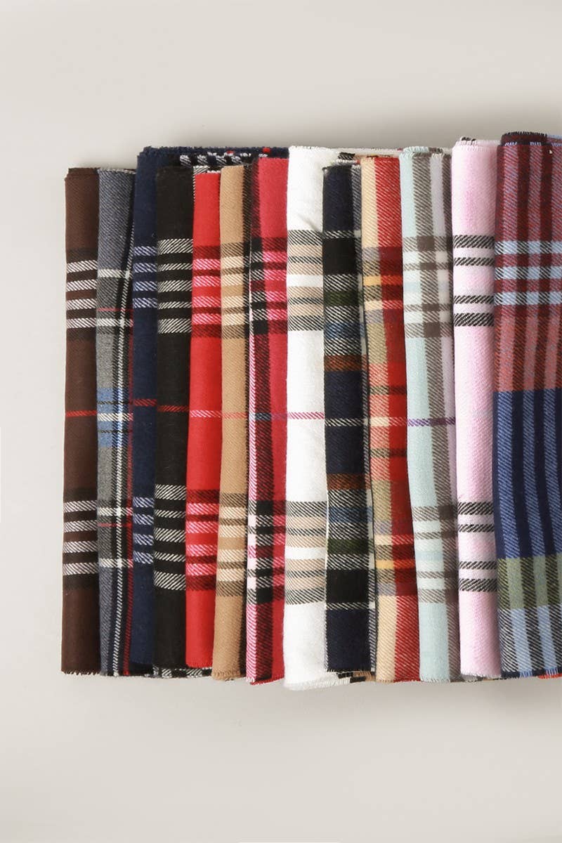 CC Giant Check Cashmere Feel Muffler Scarf