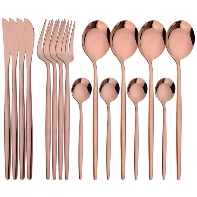 CC 16-pc Stainless Steel Cutlery Set | Flatware | Silverware