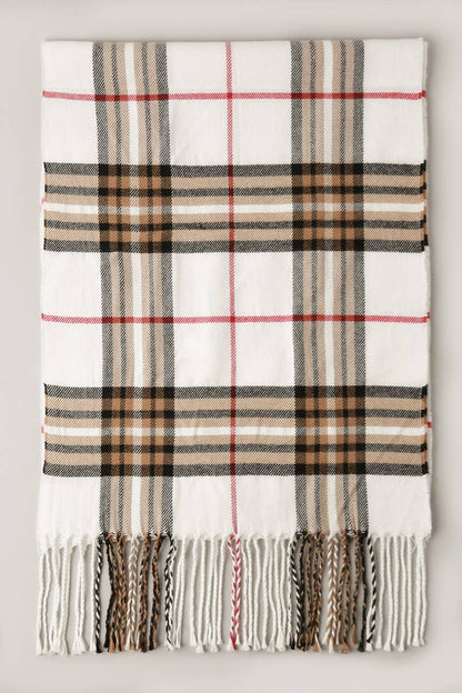 CC Giant Check Cashmere Feel Muffler Scarf
