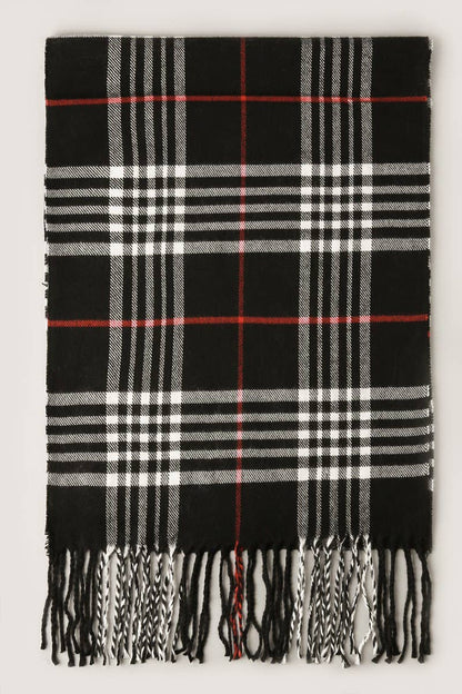CC Giant Check Cashmere Feel Muffler Scarf