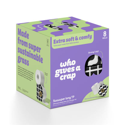 CC 100% Premium Bamboo Toilet Paper - Retail 8 Pack (4/case)