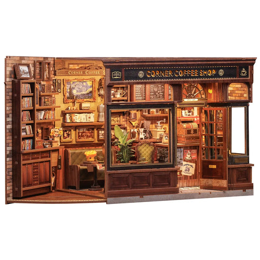 CC DIY Book Nook Kit: Corner Coffee Shop