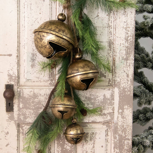 CC Hanging Jingle Bells, Antique Gold (PC)