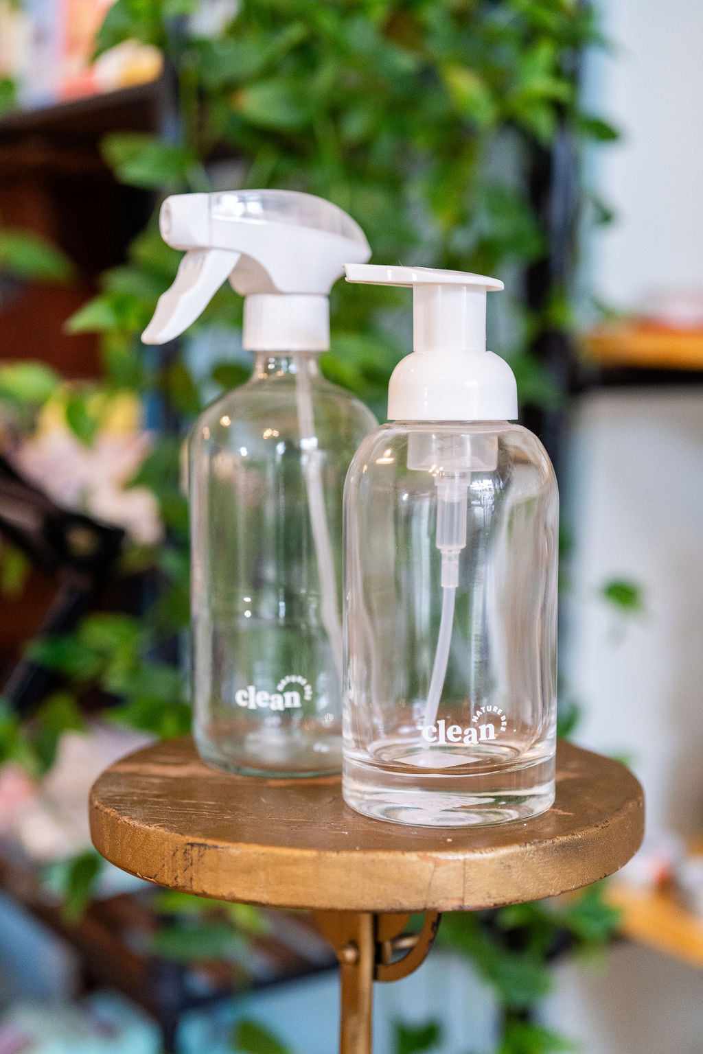 Glass Cleaner & Hand Soap Bottles
