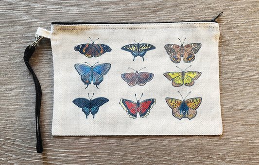 Butterfly Zipper Pouch Bag