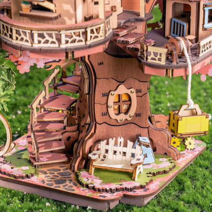 CC DIY Wooden Puzzle: Sakura Tree House