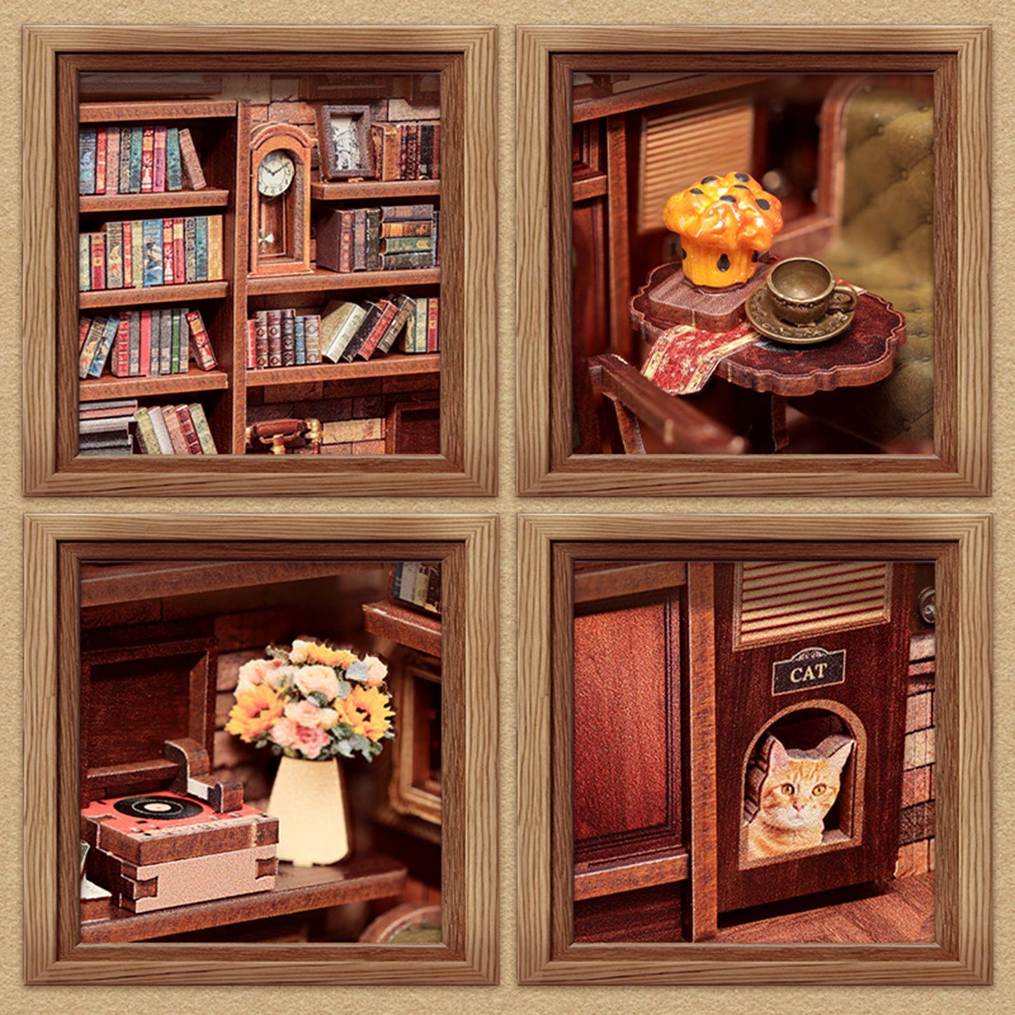 CC DIY Book Nook Kit: Corner Coffee Shop