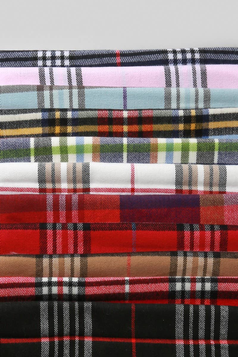 CC Giant Check Cashmere Feel Muffler Scarf