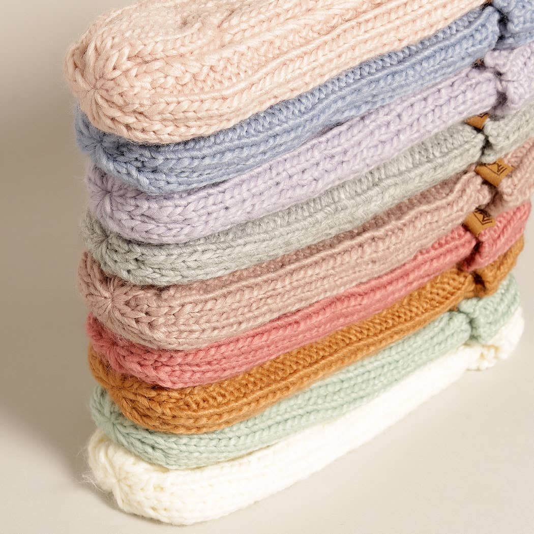 CC Winter Gloves Cable Knit Mittens with Fleece Lined