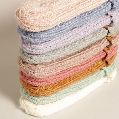 CC Winter Gloves Cable Knit Mittens with Fleece Lined