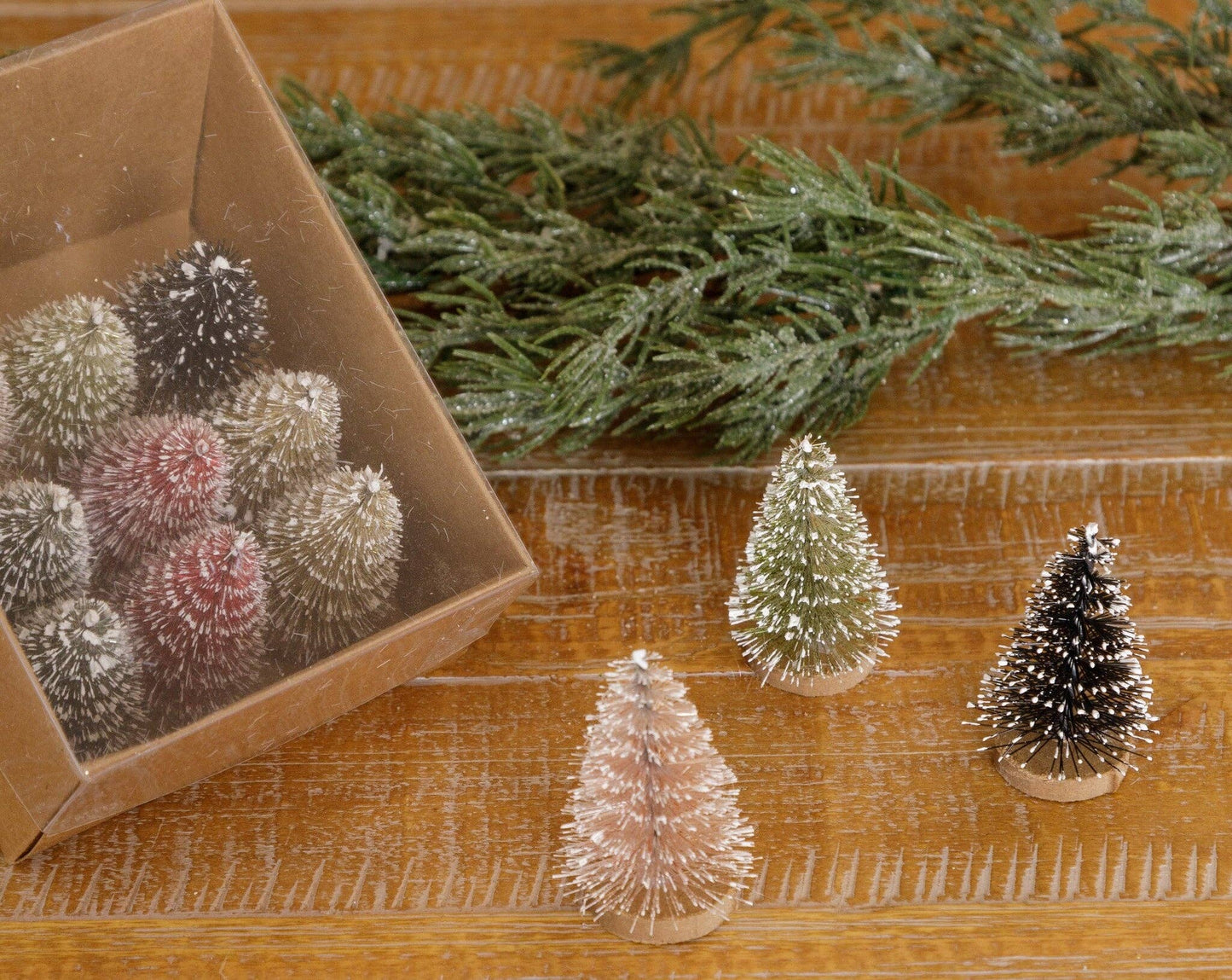 CC Box of Mini Bottle Brush Trees (SET)