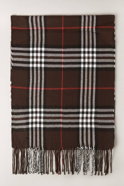 CC Giant Check Cashmere Feel Muffler Scarf