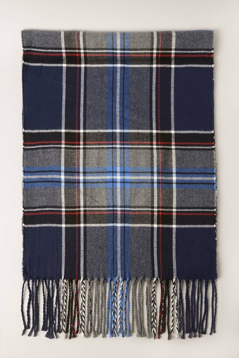 CC Giant Check Cashmere Feel Muffler Scarf