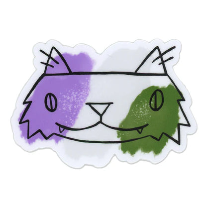 CA Rainbow Cat Stickers