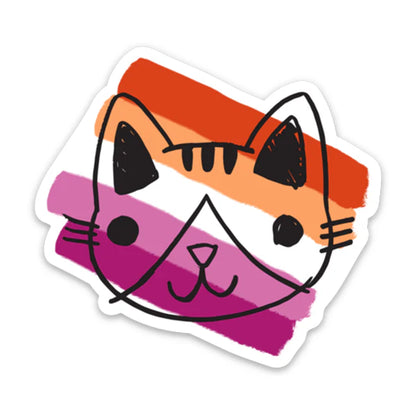 CA Rainbow Cat Stickers